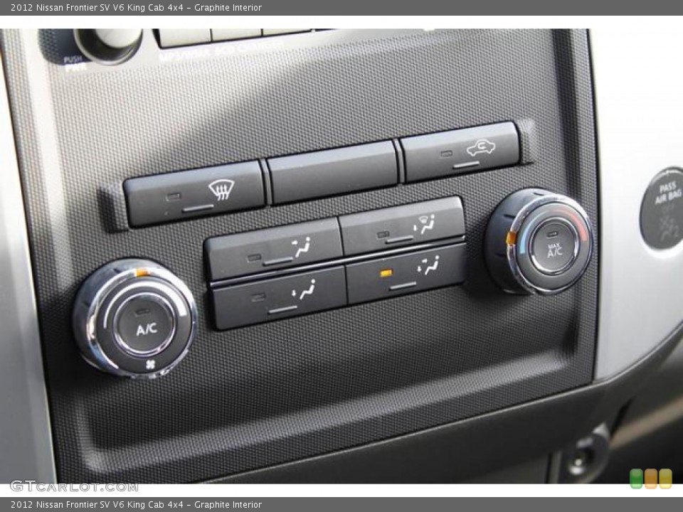Graphite Interior Controls for the 2012 Nissan Frontier SV V6 King Cab 4x4 #76464134