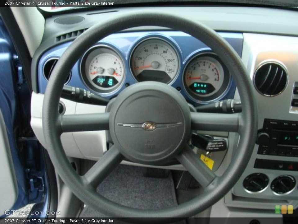 Pastel Slate Gray Interior Steering Wheel for the 2007 Chrysler PT Cruiser Touring #76464290
