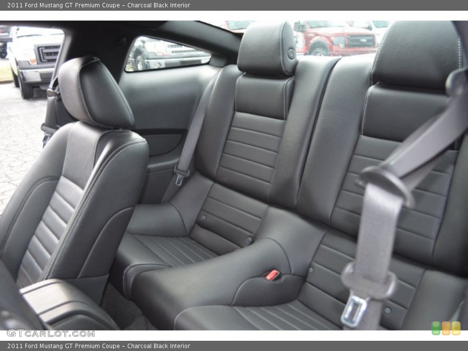 Charcoal Black Interior Rear Seat for the 2011 Ford Mustang GT Premium Coupe #76464468