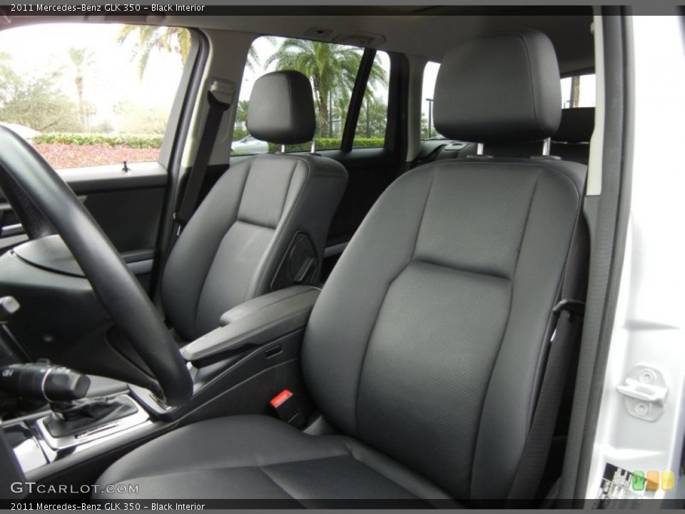 Black Interior Front Seat for the 2011 Mercedes-Benz GLK 350 #76465244