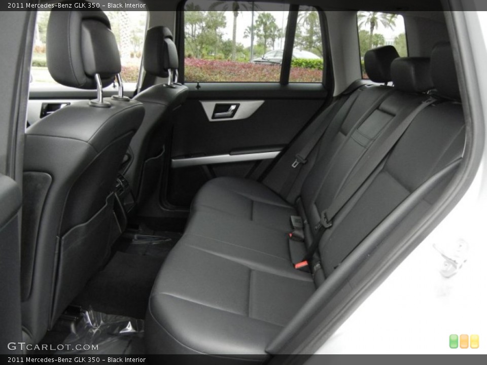 Black Interior Rear Seat for the 2011 Mercedes-Benz GLK 350 #76465259