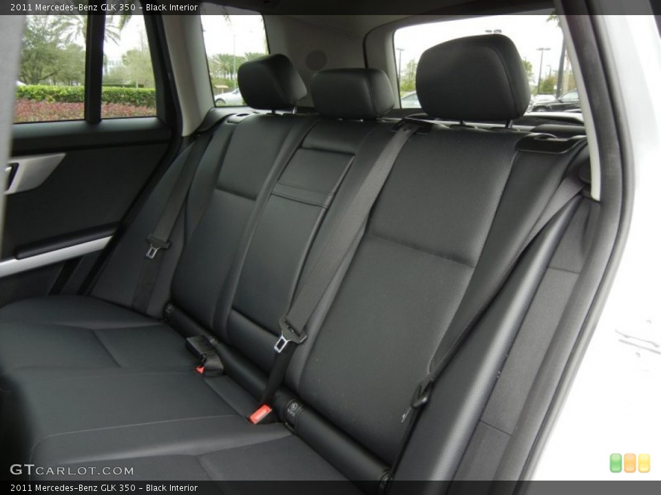 Black Interior Rear Seat for the 2011 Mercedes-Benz GLK 350 #76465272