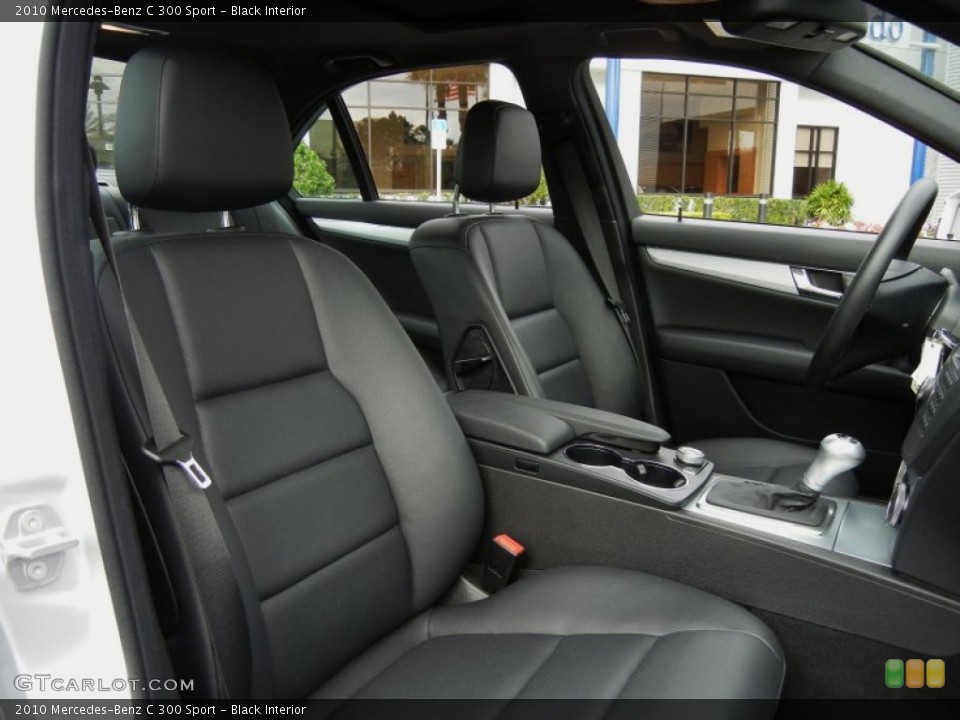Black Interior Front Seat for the 2010 Mercedes-Benz C 300 Sport #76465715