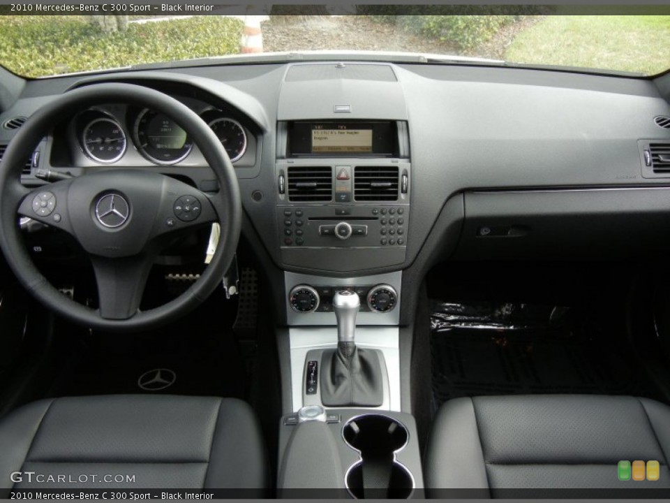 Black Interior Dashboard for the 2010 Mercedes-Benz C 300 Sport #76465751