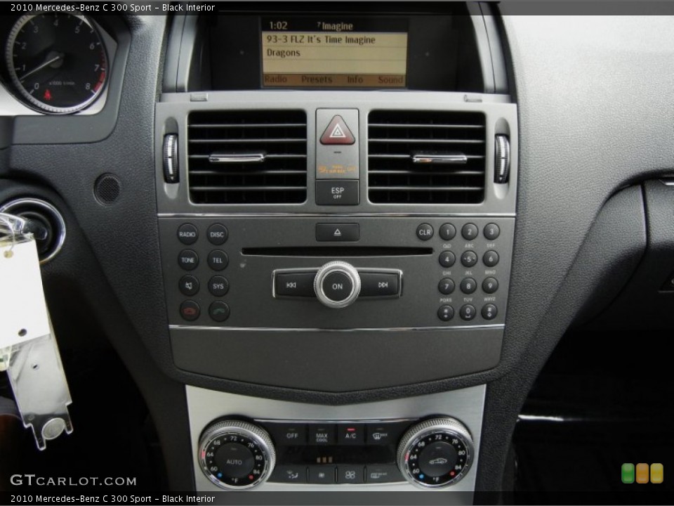 Black Interior Controls for the 2010 Mercedes-Benz C 300 Sport #76465800
