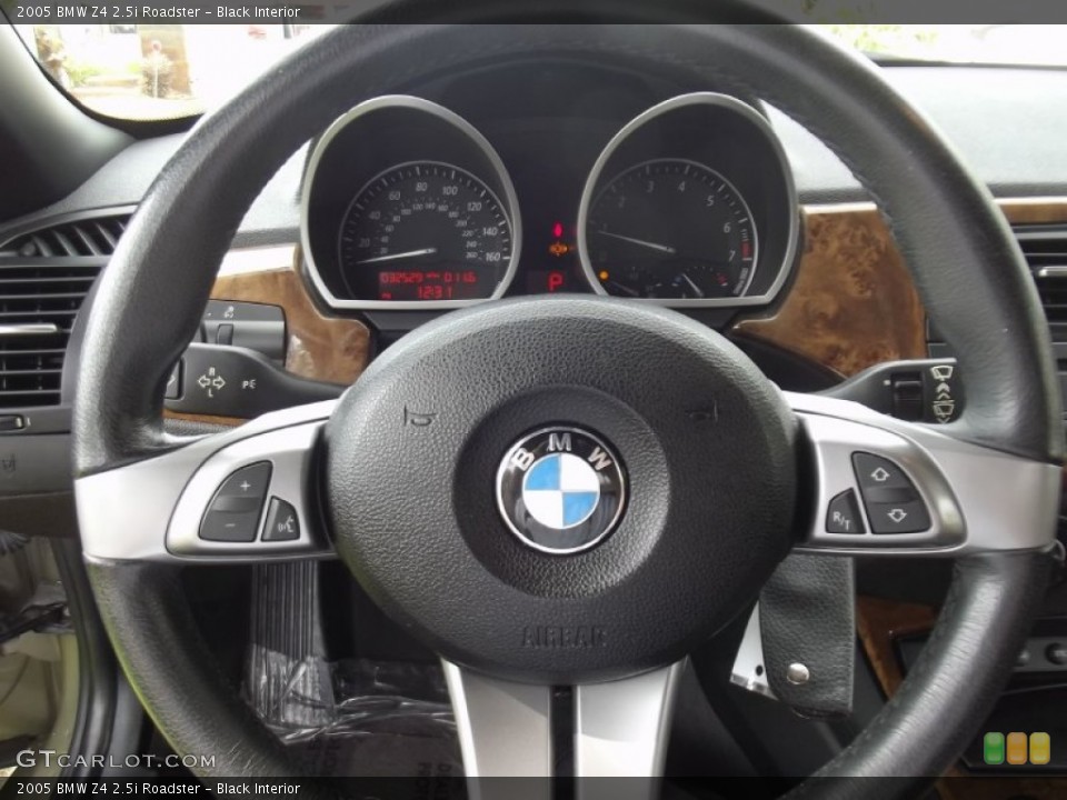 Black Interior Steering Wheel for the 2005 BMW Z4 2.5i Roadster #76465808