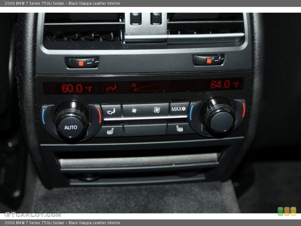 Black Nappa Leather Interior Controls for the 2009 BMW 7 Series 750Li Sedan #76465820