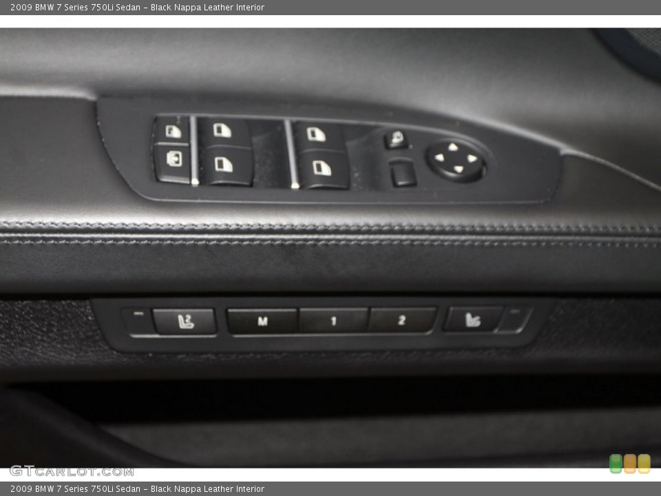 Black Nappa Leather Interior Controls for the 2009 BMW 7 Series 750Li Sedan #76465902