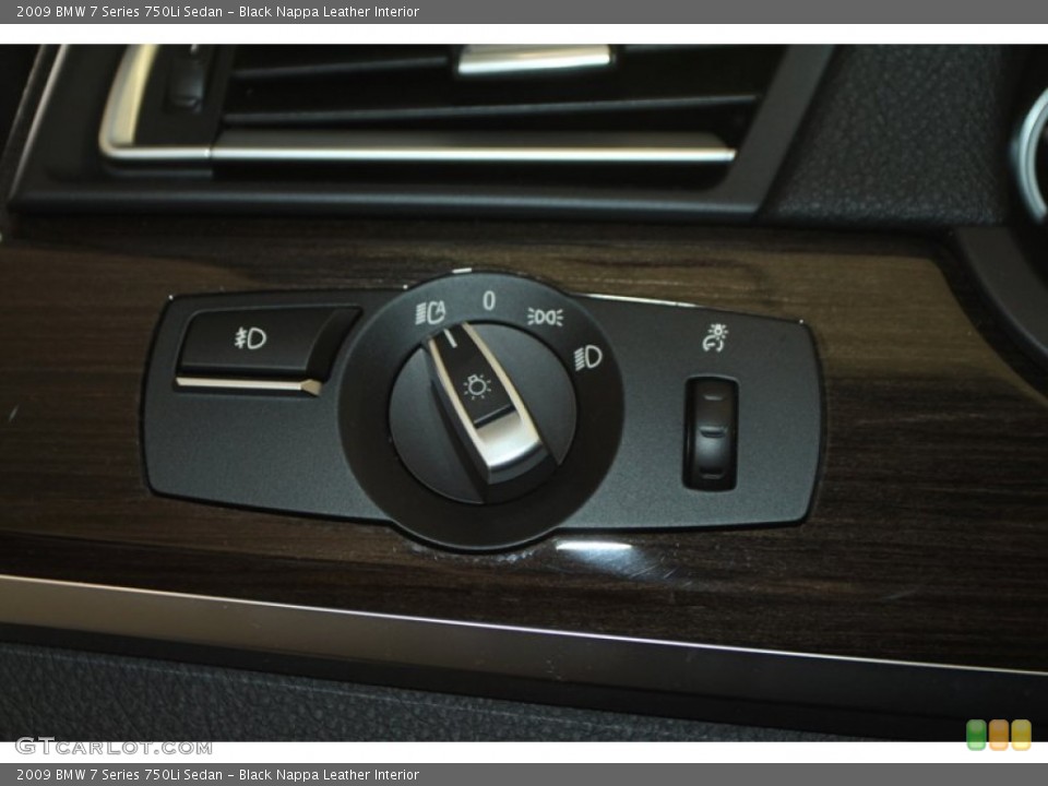Black Nappa Leather Interior Controls for the 2009 BMW 7 Series 750Li Sedan #76465929