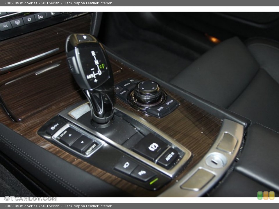 Black Nappa Leather Interior Transmission for the 2009 BMW 7 Series 750Li Sedan #76465964