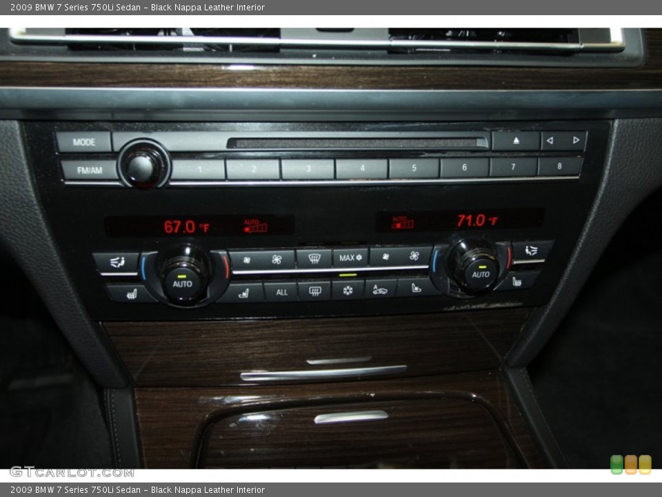 Black Nappa Leather Interior Controls for the 2009 BMW 7 Series 750Li Sedan #76465976