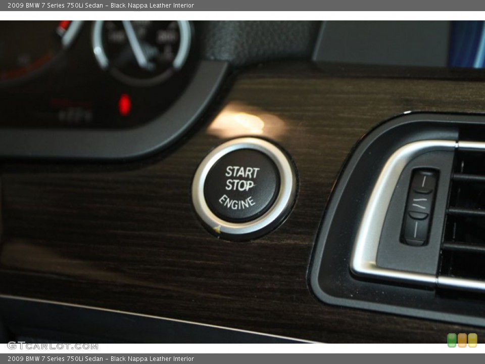 Black Nappa Leather Interior Controls for the 2009 BMW 7 Series 750Li Sedan #76465991