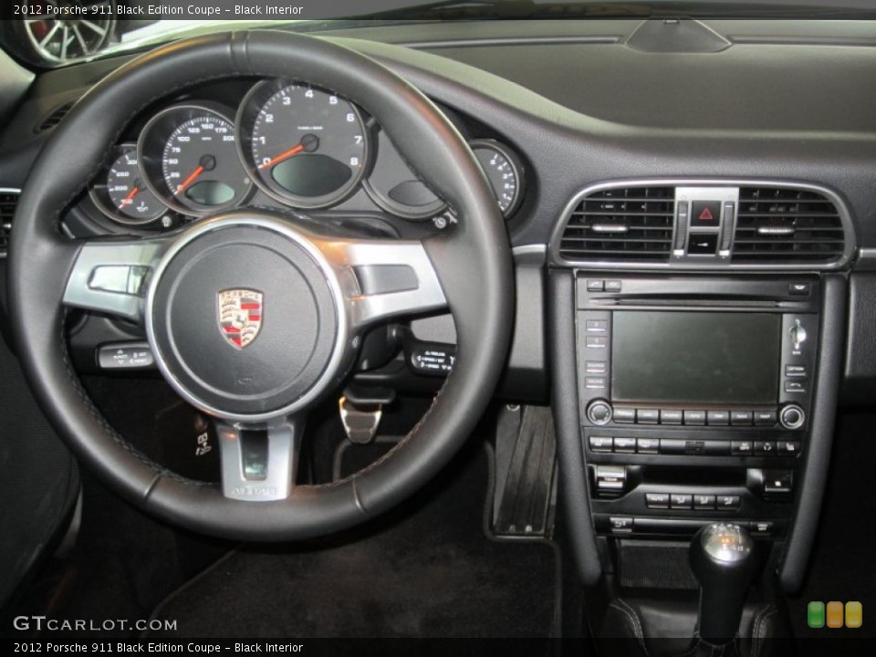 Black Interior Steering Wheel for the 2012 Porsche 911 Black Edition Coupe #76466882