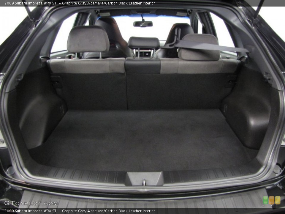 Graphite Gray Alcantara/Carbon Black Leather Interior Trunk for the 2009 Subaru Impreza WRX STi #76467374