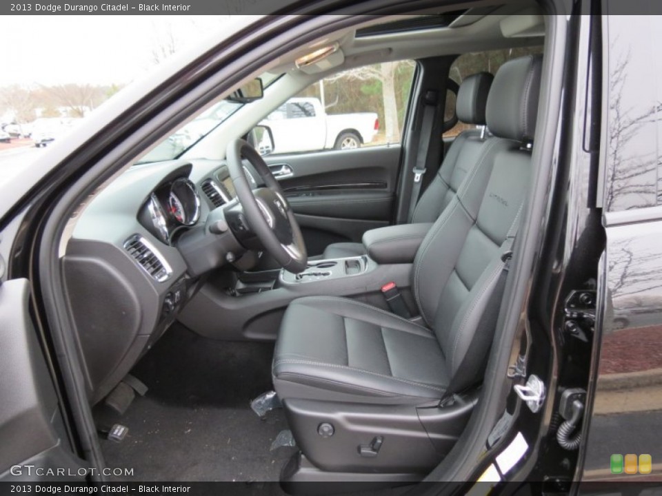 Black Interior Front Seat for the 2013 Dodge Durango Citadel #76468076