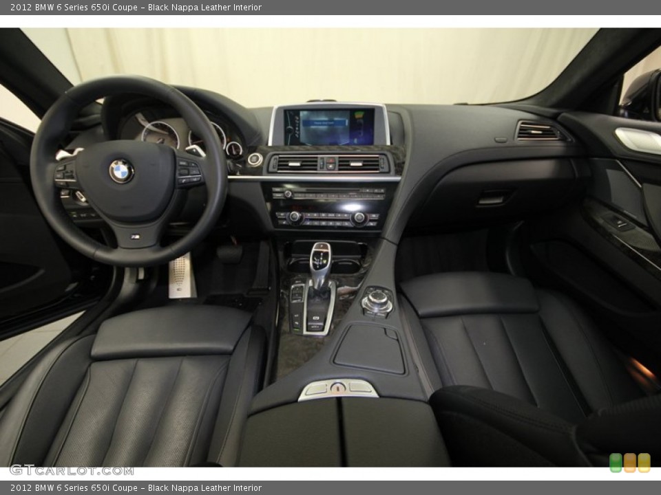 Black Nappa Leather Interior Dashboard for the 2012 BMW 6 Series 650i Coupe #76470544