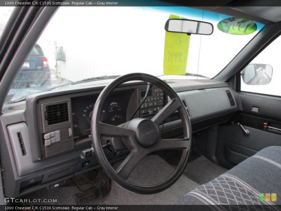 Gray Interior Photo for the 1990 Chevrolet C/K C1500 Scottsdale  Regular Cab #76470678