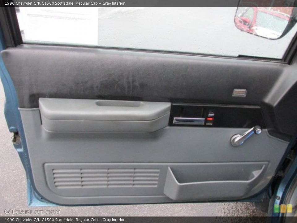 Gray Interior Door Panel for the 1990 Chevrolet C/K C1500 Scottsdale  Regular Cab #76470690