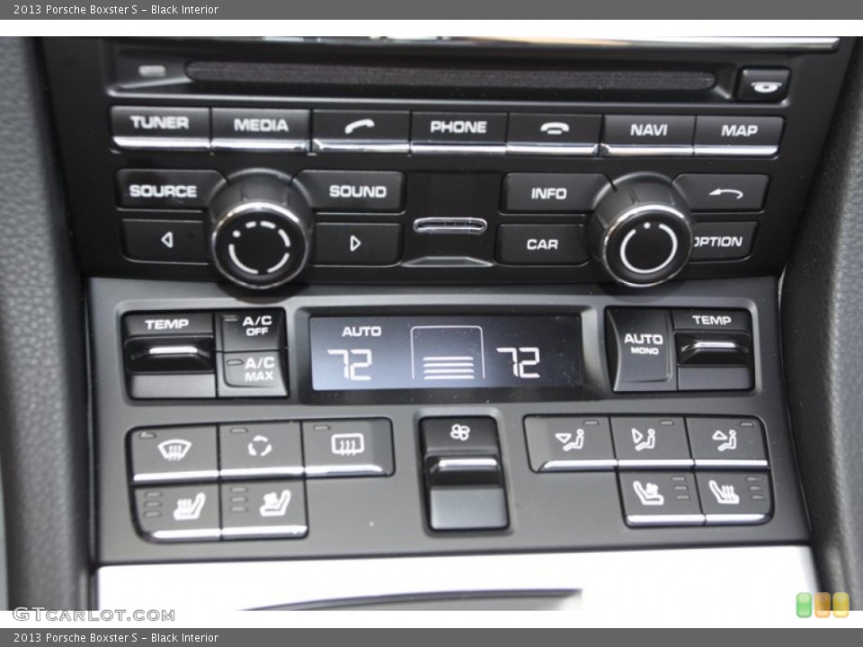 Black Interior Controls for the 2013 Porsche Boxster S #76471285