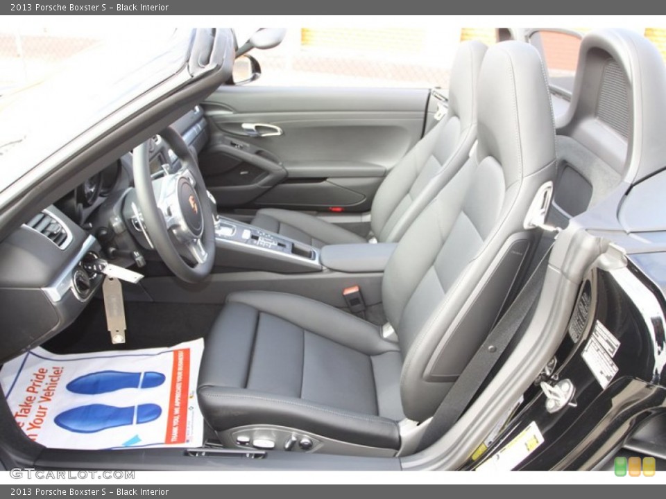 Black Interior Front Seat for the 2013 Porsche Boxster S #76471354