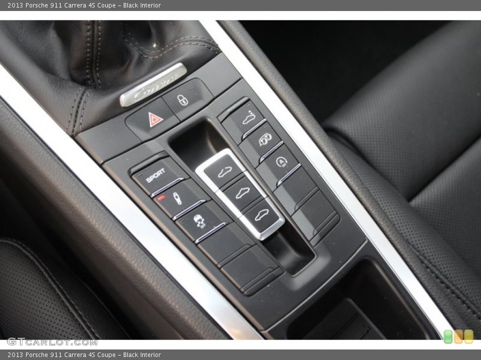 Black Interior Controls for the 2013 Porsche 911 Carrera 4S Coupe #76471738