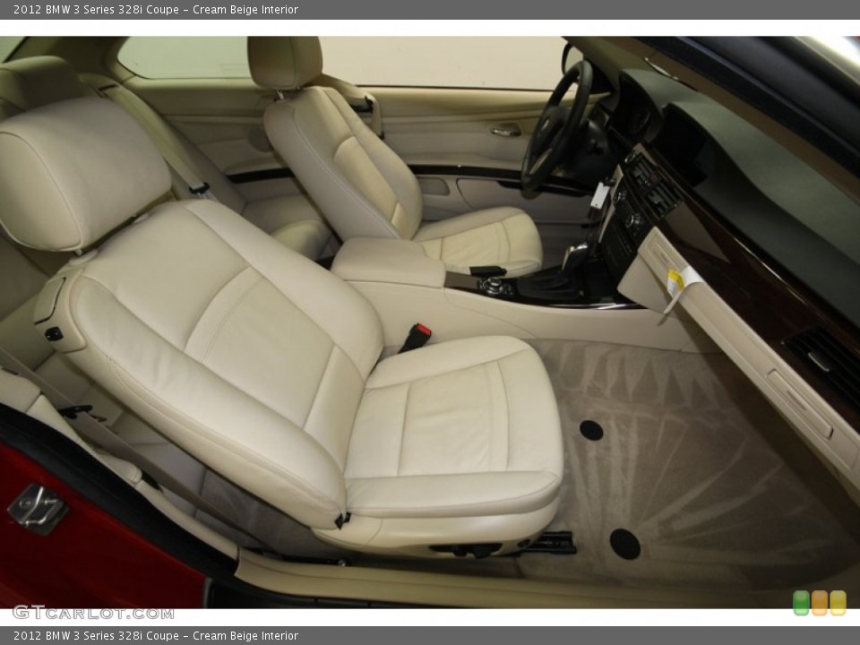 Cream Beige Interior Photo for the 2012 BMW 3 Series 328i Coupe #76472240
