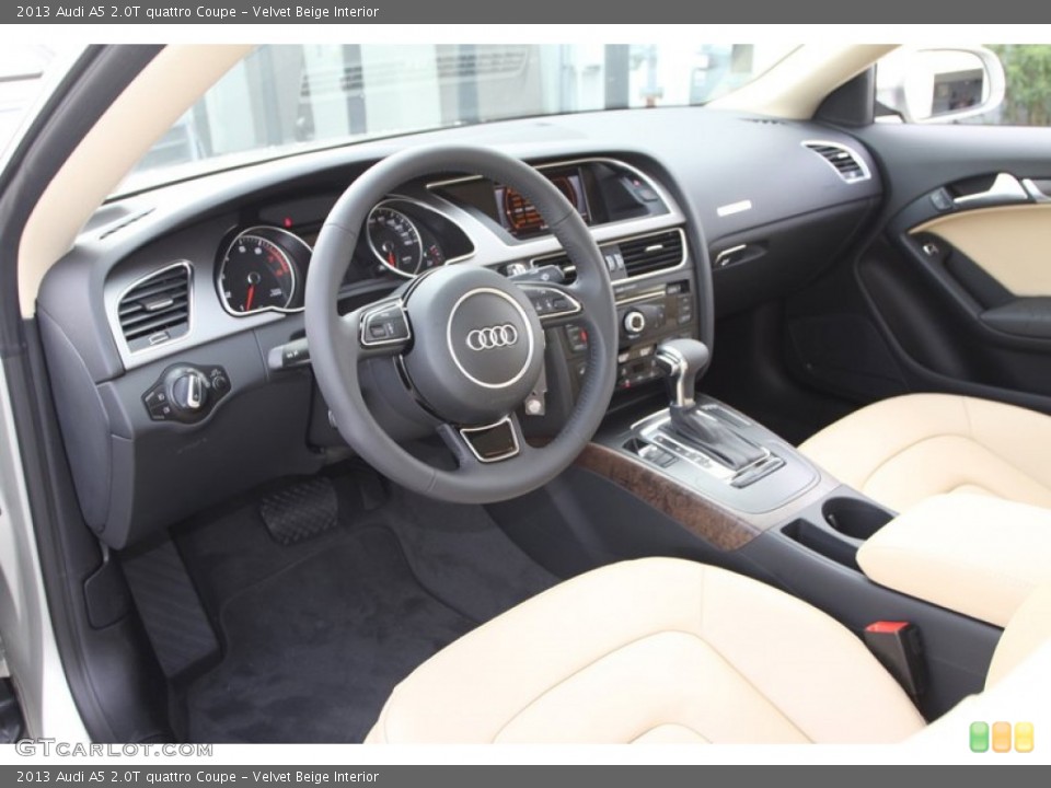 Velvet Beige Interior Prime Interior for the 2013 Audi A5 2.0T quattro Coupe #76472563