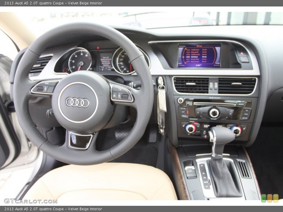 Velvet Beige Interior Dashboard for the 2013 Audi A5 2.0T quattro Coupe #76472606