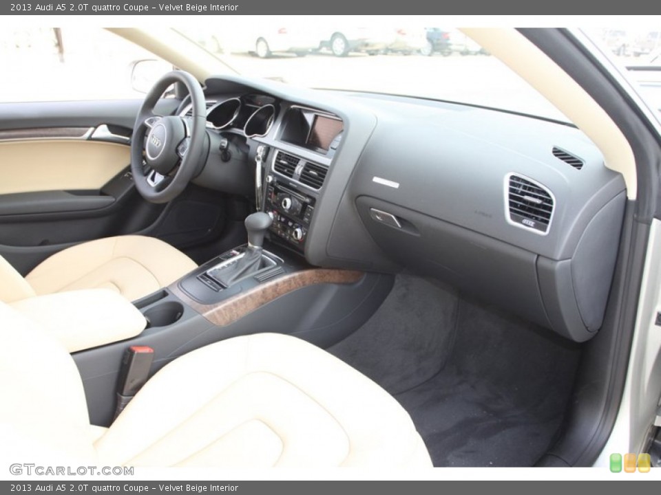Velvet Beige Interior Dashboard for the 2013 Audi A5 2.0T quattro Coupe #76472711