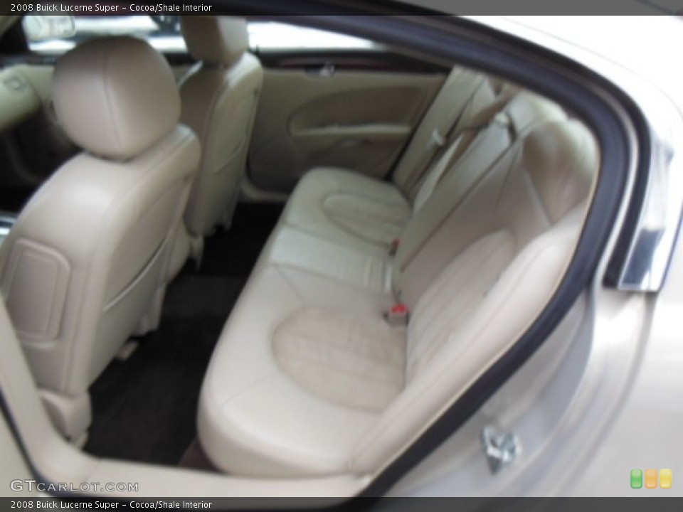 Cocoa/Shale Interior Rear Seat for the 2008 Buick Lucerne Super #76474754