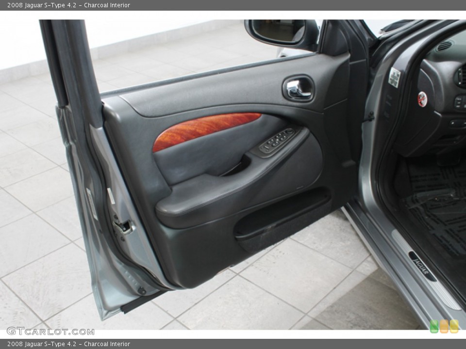 Charcoal Interior Door Panel for the 2008 Jaguar S-Type 4.2 #76476299