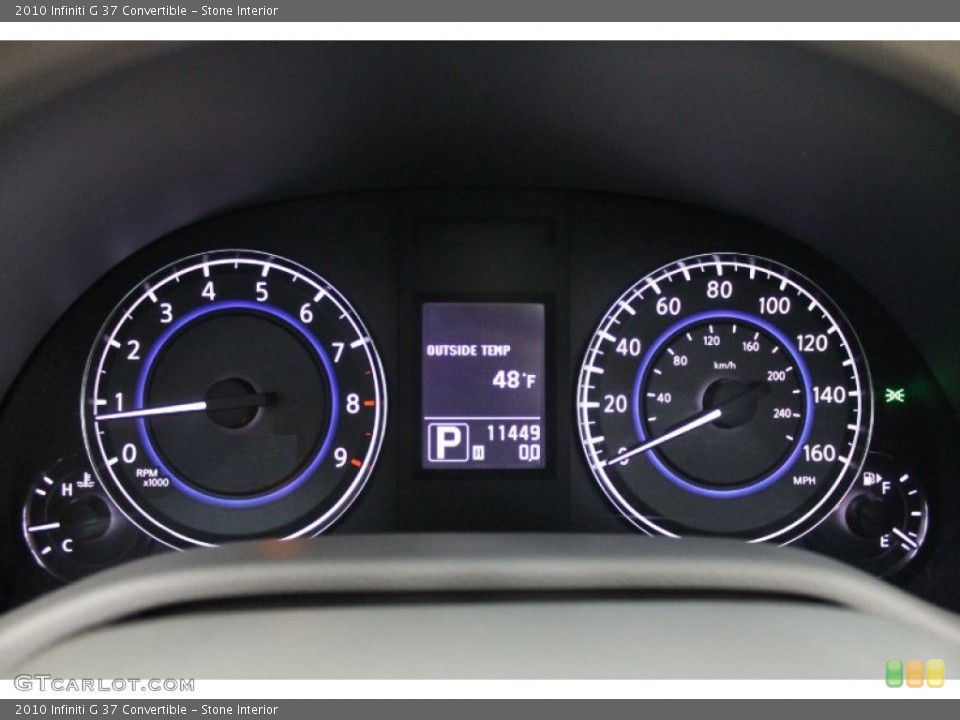 Stone Interior Gauges for the 2010 Infiniti G 37 Convertible #76476655