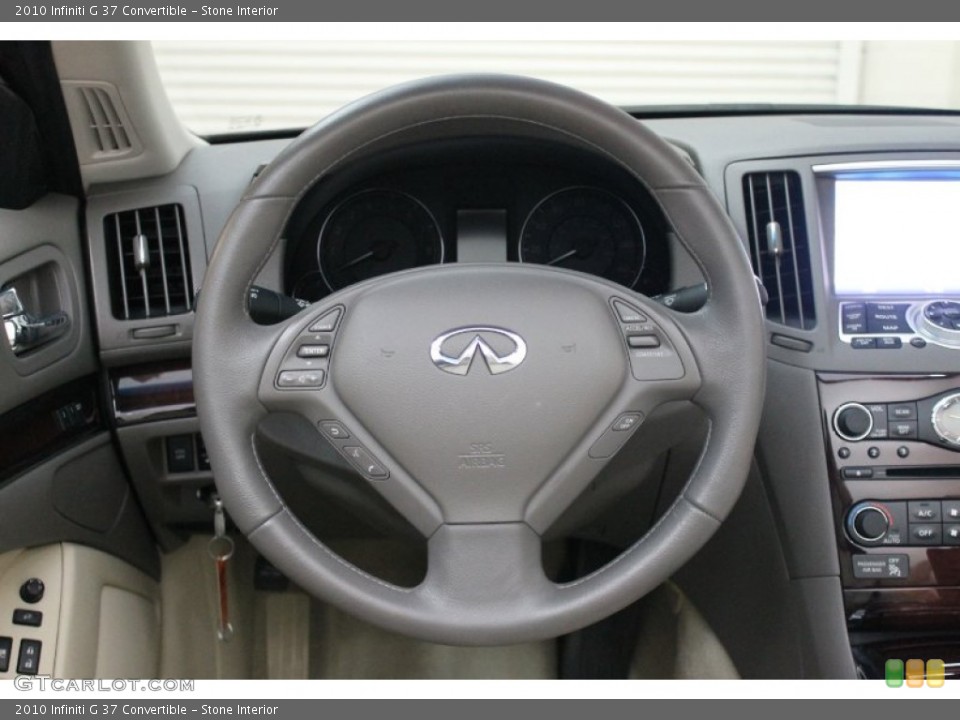 Stone Interior Steering Wheel for the 2010 Infiniti G 37 Convertible #76476809