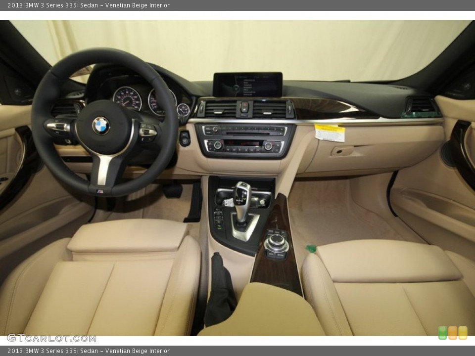 Venetian Beige Interior Dashboard for the 2013 BMW 3 Series 335i Sedan #76477070