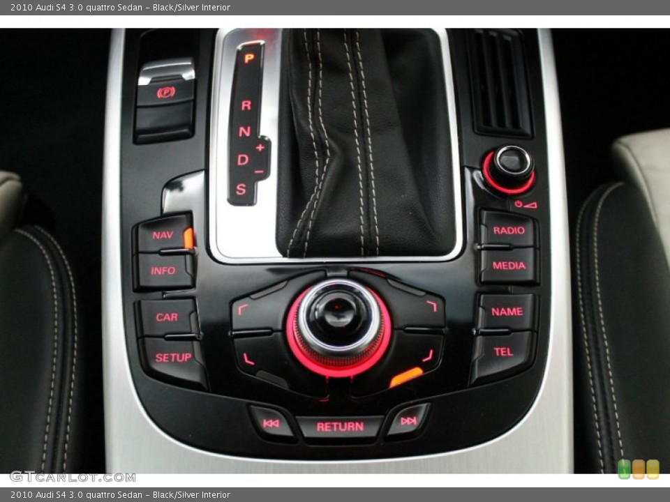 Black/Silver Interior Controls for the 2010 Audi S4 3.0 quattro Sedan #76477131