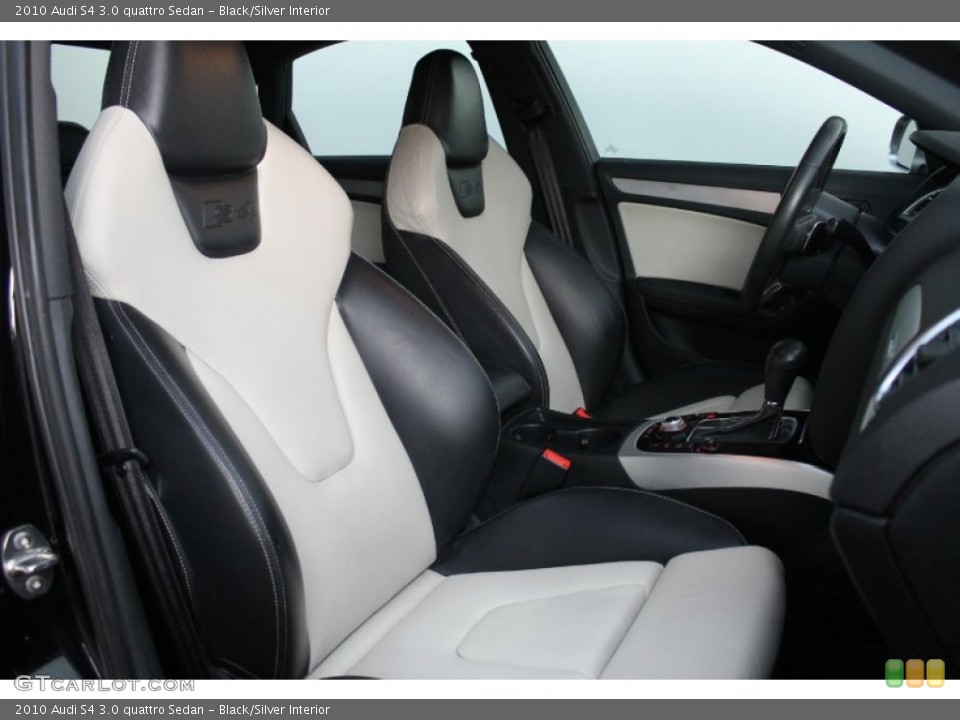 Black/Silver Interior Front Seat for the 2010 Audi S4 3.0 quattro Sedan #76477157