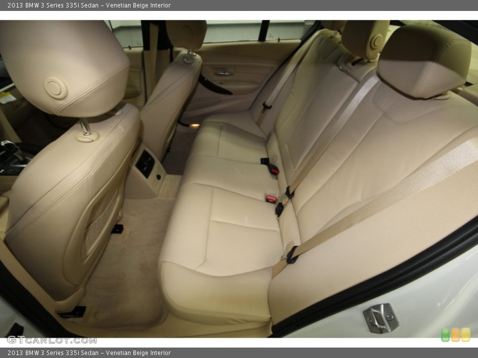 Venetian Beige Interior Rear Seat for the 2013 BMW 3 Series 335i Sedan #76477172