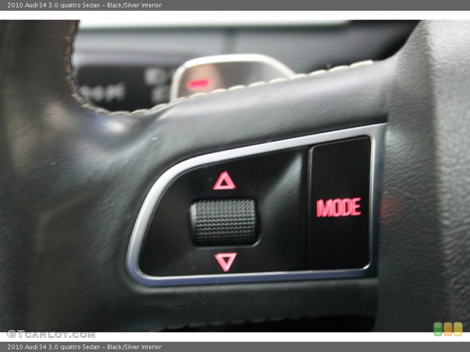 Black/Silver Interior Controls for the 2010 Audi S4 3.0 quattro Sedan #76477197