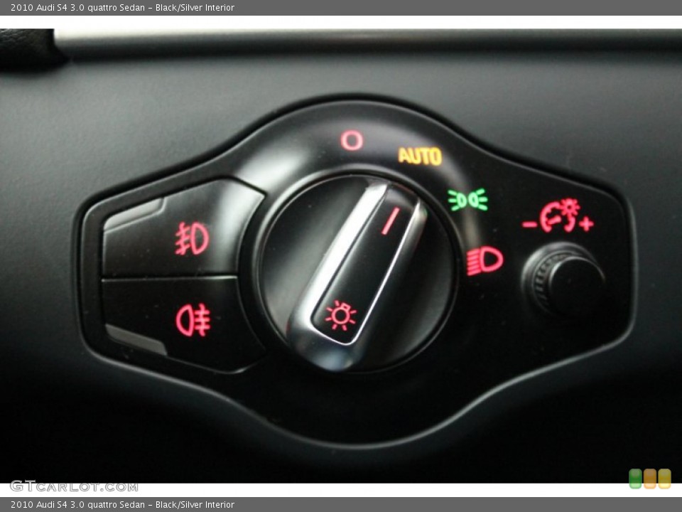Black/Silver Interior Controls for the 2010 Audi S4 3.0 quattro Sedan #76477223