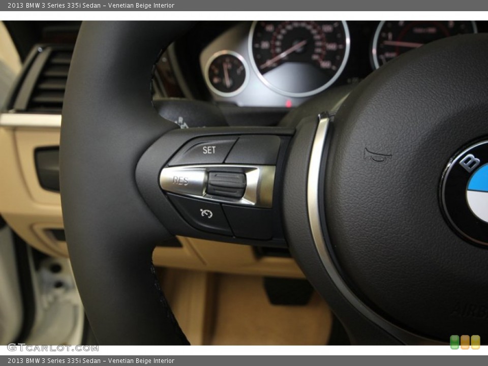 Venetian Beige Interior Controls for the 2013 BMW 3 Series 335i Sedan #76477336