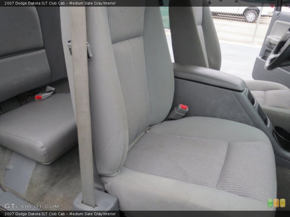 Medium Slate Gray Interior Front Seat for the 2007 Dodge Dakota SLT Club Cab #76479323