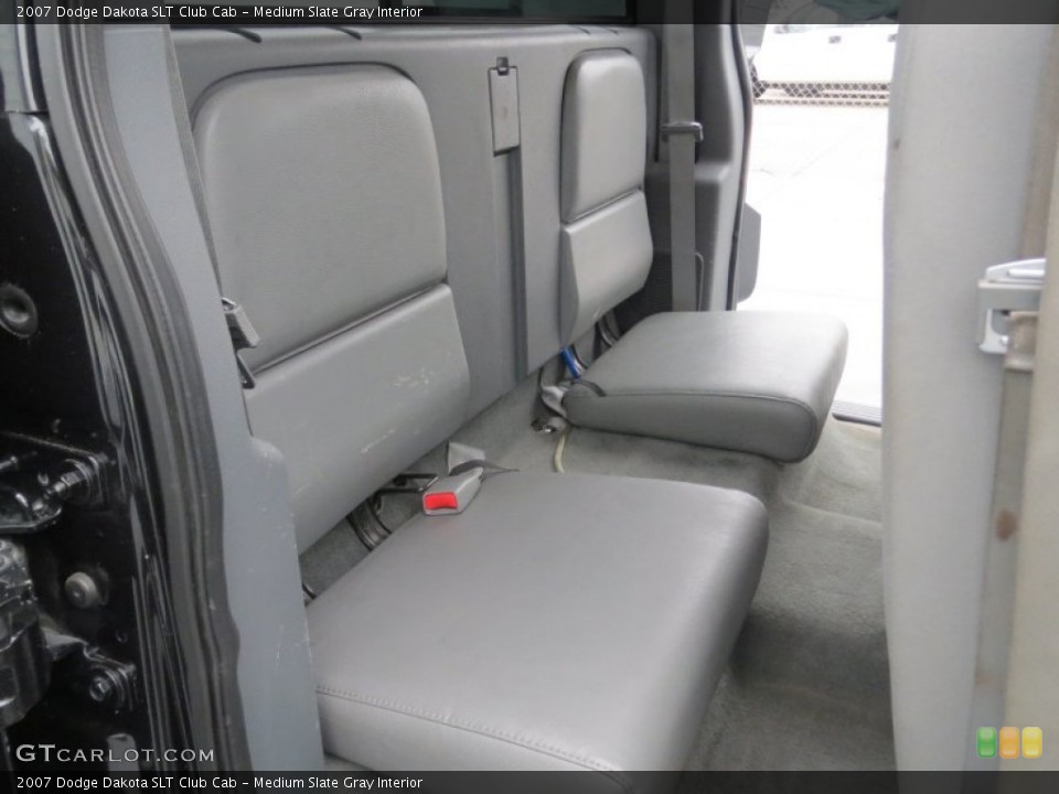 Medium Slate Gray Interior Rear Seat for the 2007 Dodge Dakota SLT Club Cab #76479347