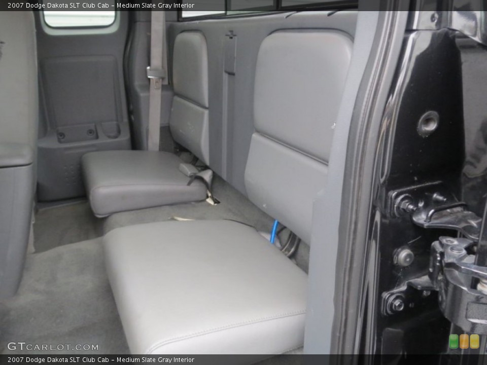 Medium Slate Gray Interior Rear Seat for the 2007 Dodge Dakota SLT Club Cab #76479410
