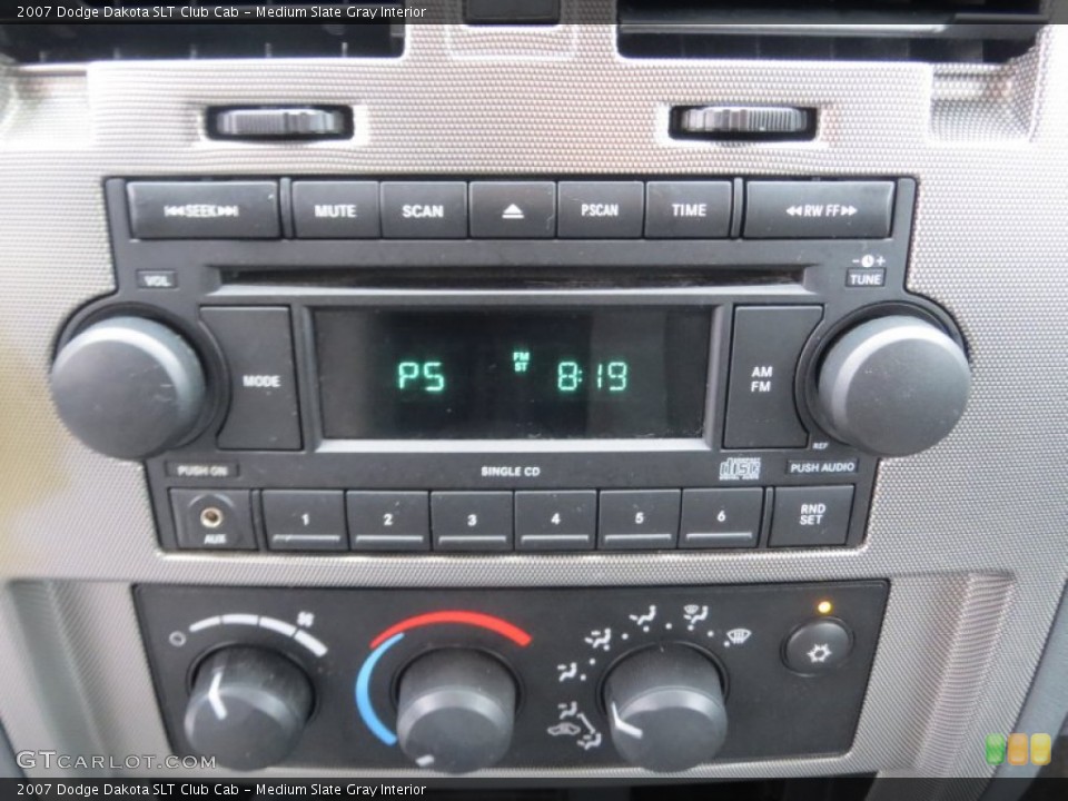 Medium Slate Gray Interior Audio System for the 2007 Dodge Dakota SLT Club Cab #76479503