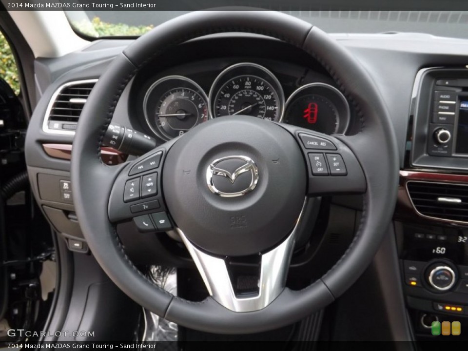 Sand Interior Steering Wheel for the 2014 Mazda MAZDA6 Grand Touring #76480624