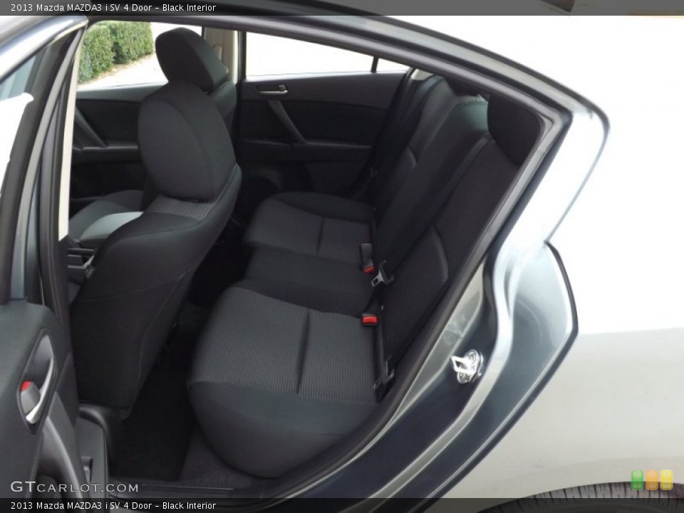 Black Interior Rear Seat for the 2013 Mazda MAZDA3 i SV 4 Door #76481315