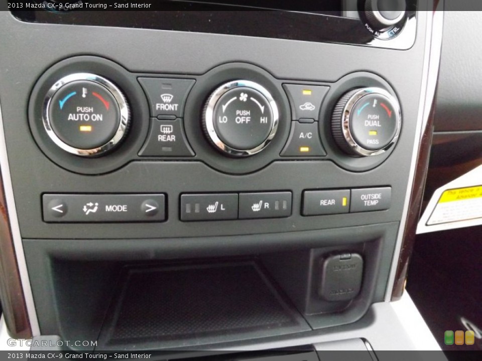 Sand Interior Controls for the 2013 Mazda CX-9 Grand Touring #76481769