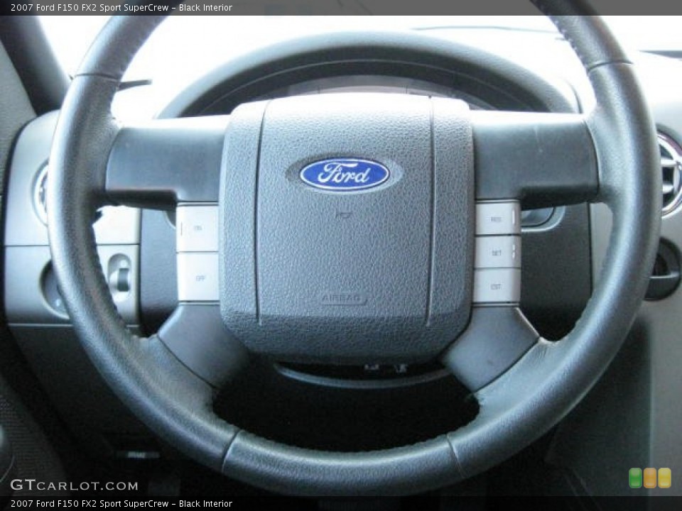 Black Interior Steering Wheel for the 2007 Ford F150 FX2 Sport SuperCrew #76483497
