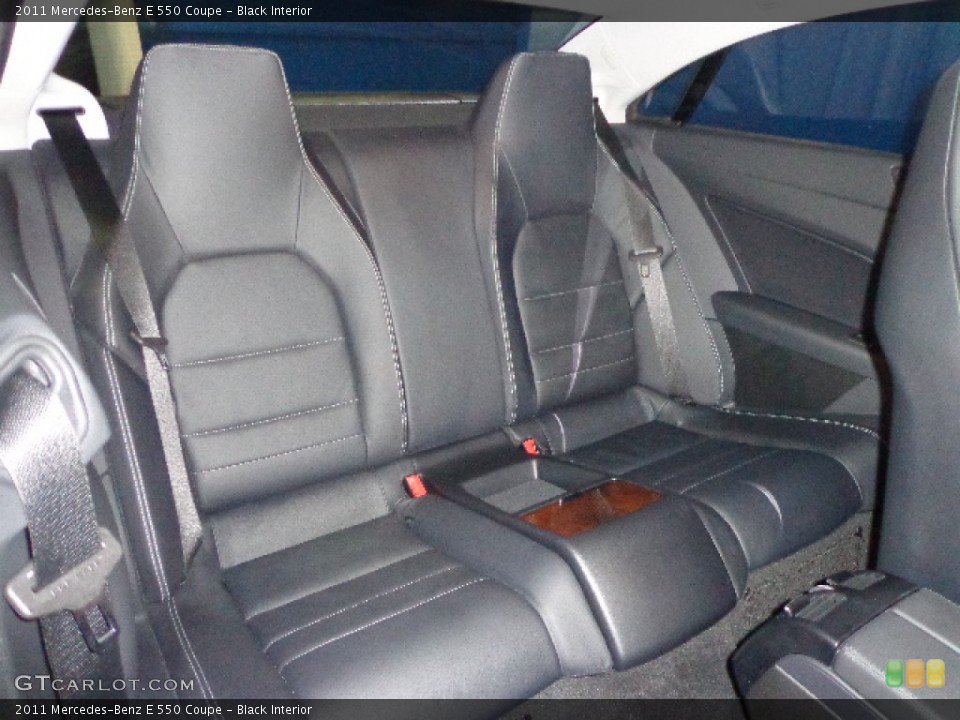 Black Interior Rear Seat for the 2011 Mercedes-Benz E 550 Coupe #76485490