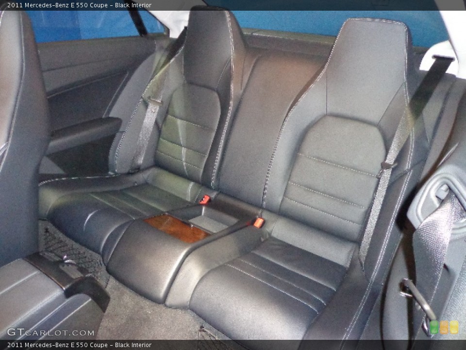 Black Interior Rear Seat for the 2011 Mercedes-Benz E 550 Coupe #76485587